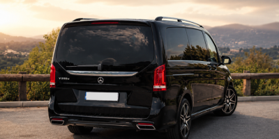 Minivan with driver in Israel