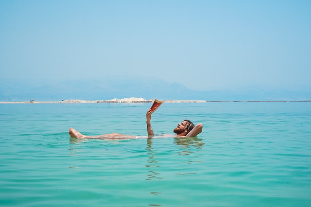 Dead sea beach in israel